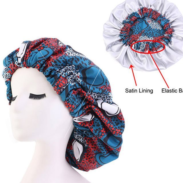 Ankara Print Bonnet Sleep Cap