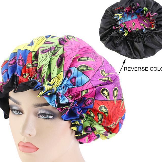 Ankara Print Bonnet Sleep Cap