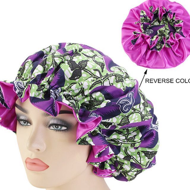 Ankara Print Bonnet Sleep Cap