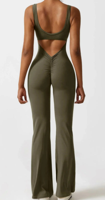Sexy Yoga Scrunchy Jumpsuit