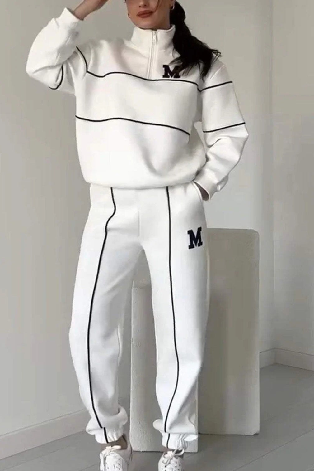 2 Piece Classic Lounge Pullover Sweatsuit