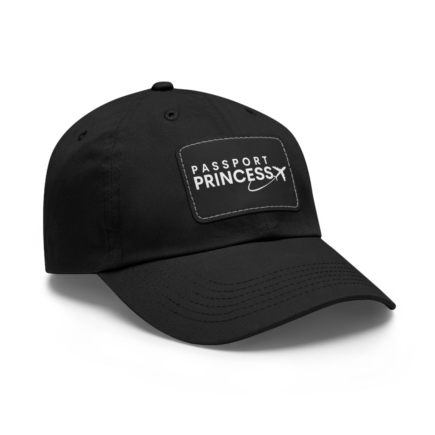 Passport Princess Dad Hat with Leather Patch