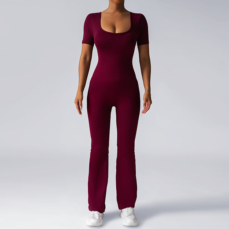 Sexy Flare Pants Yoga Jumpsuit