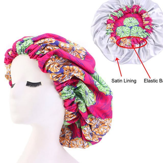 Ankara Print Bonnet Sleep Cap