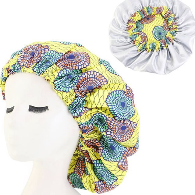 Ankara Print Bonnet Sleep Cap