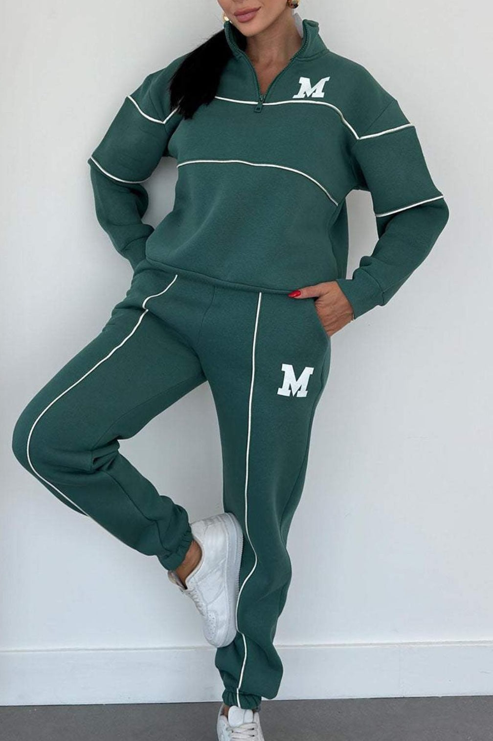 2 Piece Classic Lounge Pullover Sweatsuit