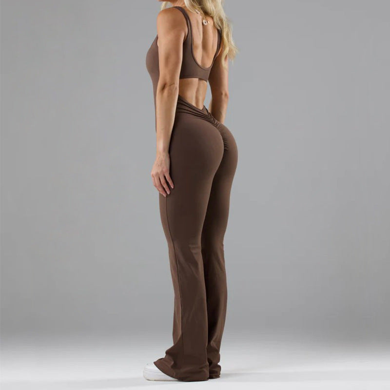 Sexy Yoga Scrunchy Jumpsuit