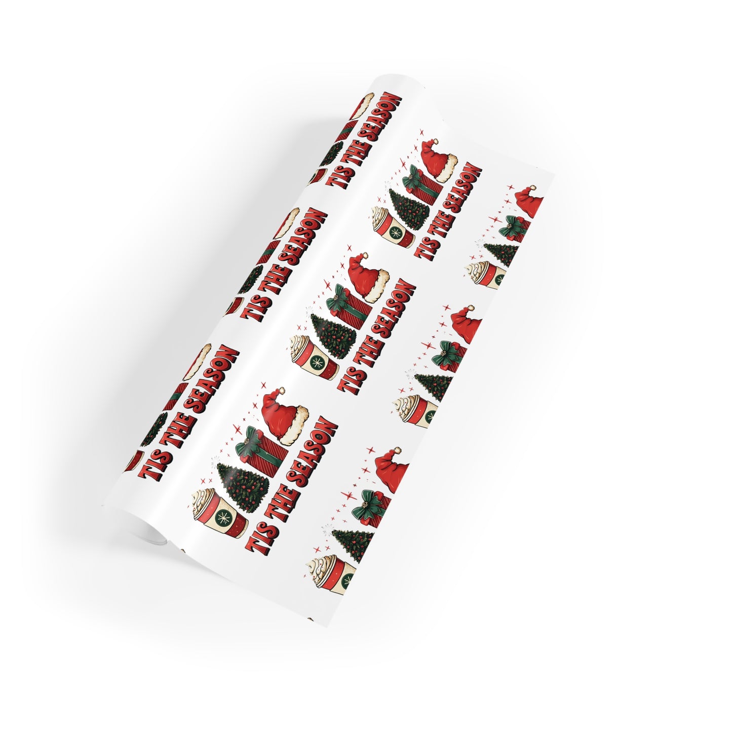 Tis The Season Gift Wrapping Paper Rolls, 1pc