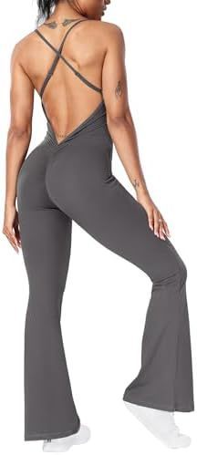 Sexy BacklessFlare Jumpsuits