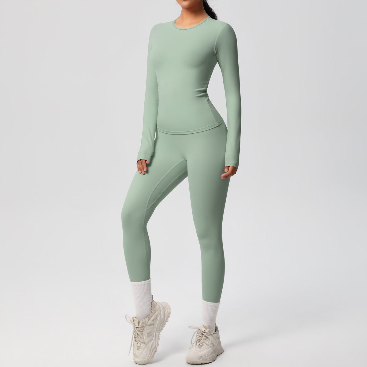 Fall Double-sided Long Sleeve Yoga Suit