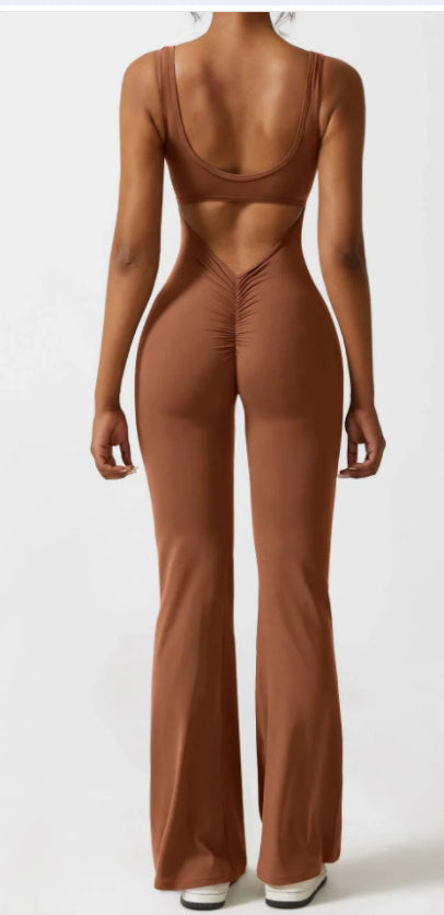 Sexy Yoga Scrunchy Jumpsuit