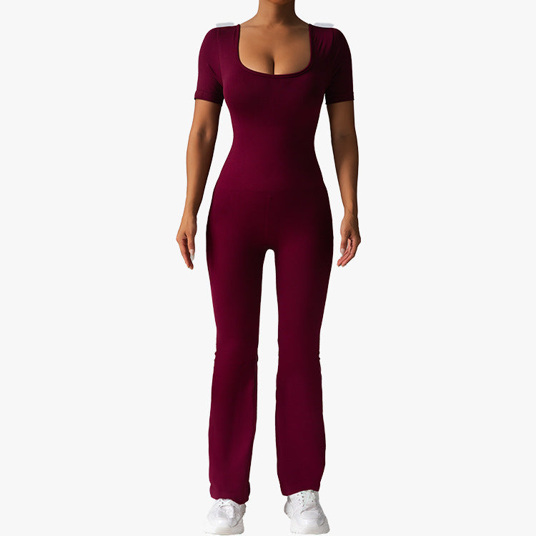 Sexy Flare Pants Yoga Jumpsuit
