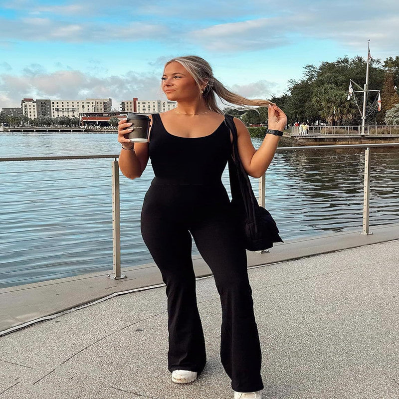 Sexy BacklessFlare Jumpsuits