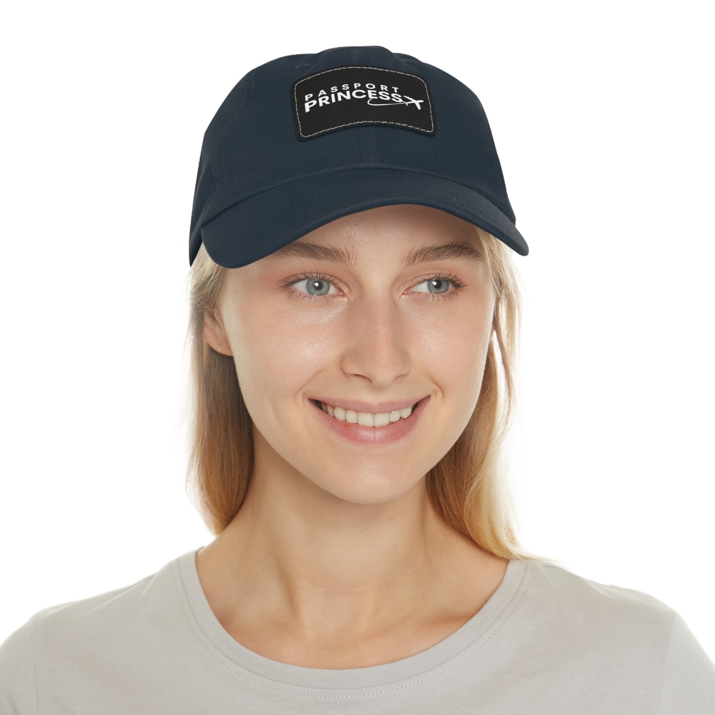 Passport Princess Dad Hat with Leather Patch