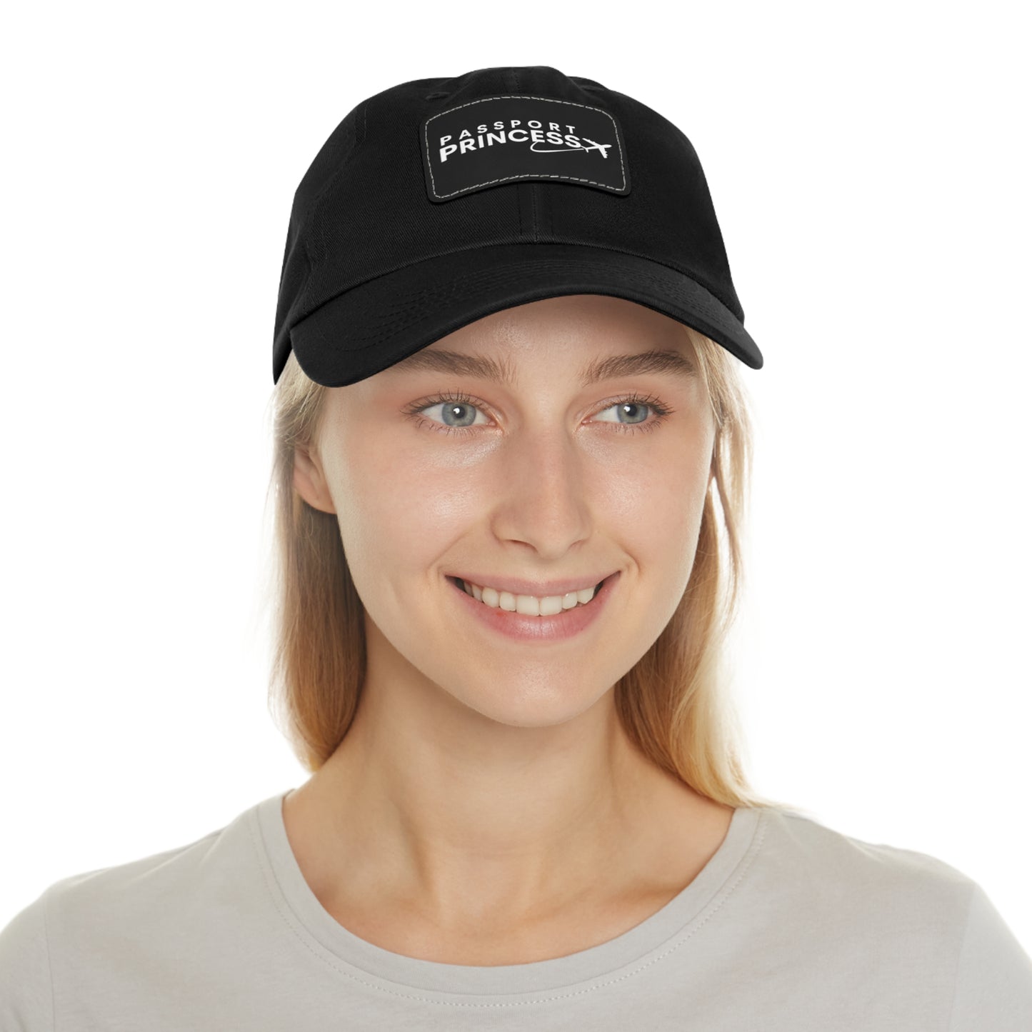 Passport Princess Dad Hat with Leather Patch