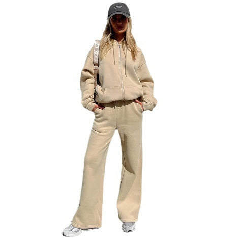 Loose Hooded Jogger Set