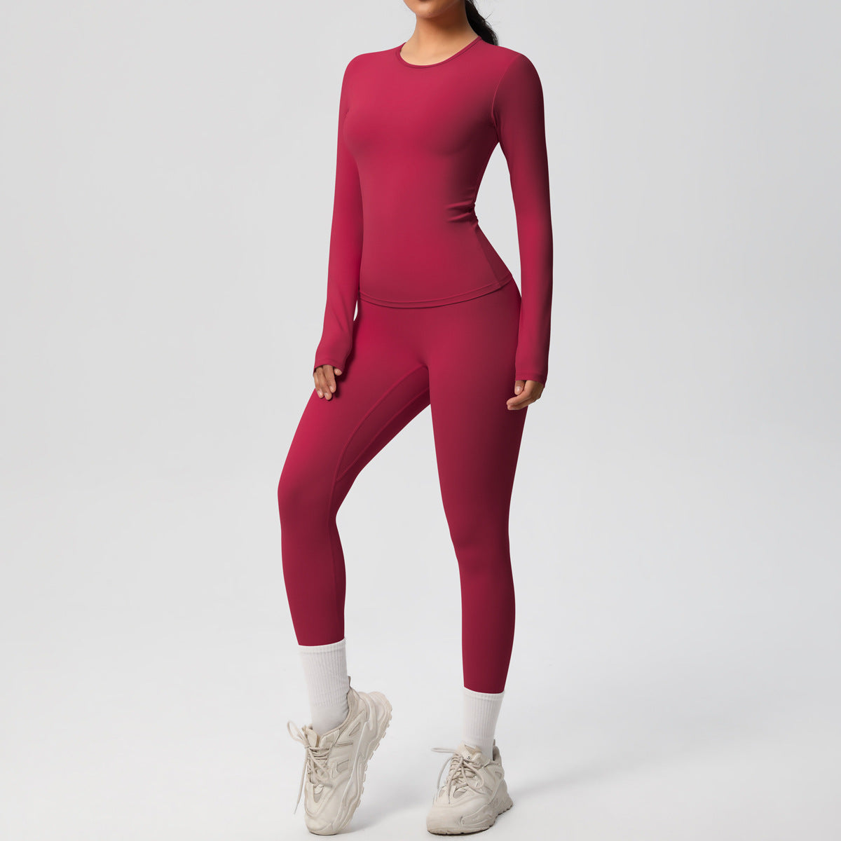 Fall Double-sided Long Sleeve Yoga Suit