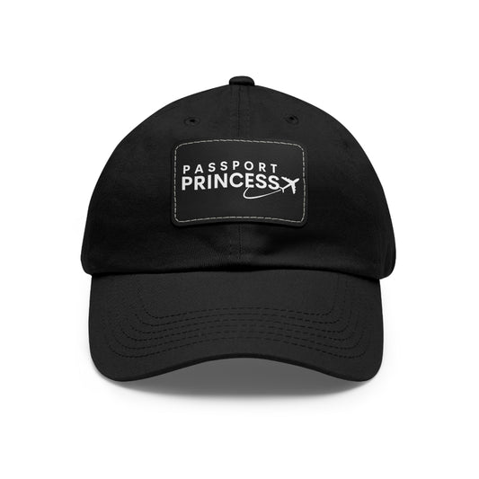 Passport Princess Dad Hat with Leather Patch