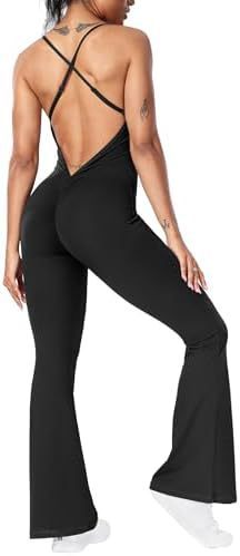 Sexy BacklessFlare Jumpsuits
