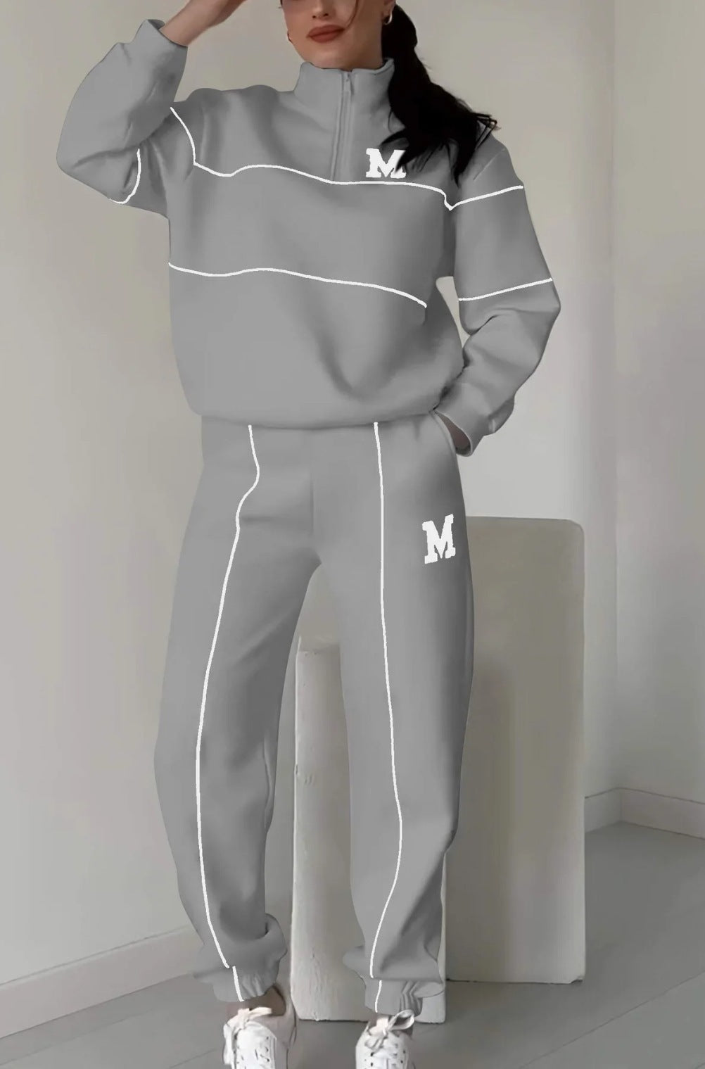 2 Piece Classic Lounge Pullover Sweatsuit