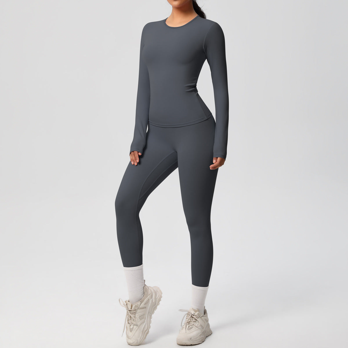 Fall Double-sided Long Sleeve Yoga Suit