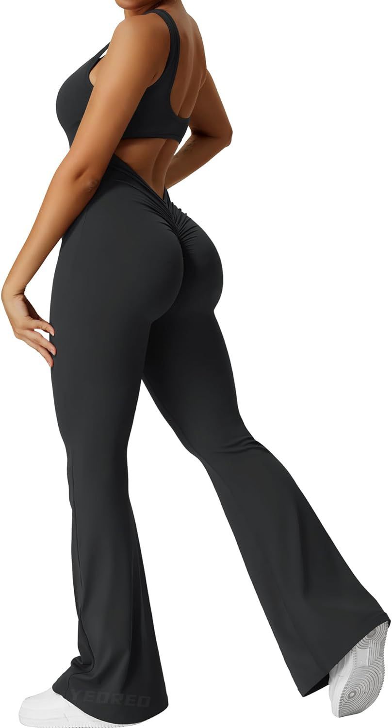 Sexy BacklessFlare Jumpsuits