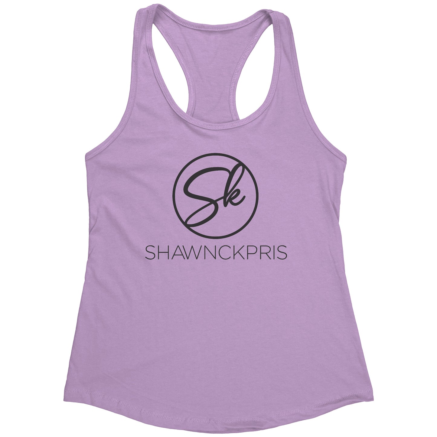 Shawnc Kpris  Racerback Tank- Black Logo