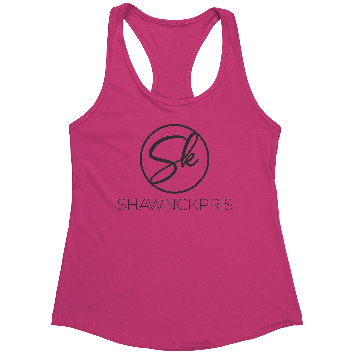 Shawnc Kpris  Racerback Tank- Black Logo