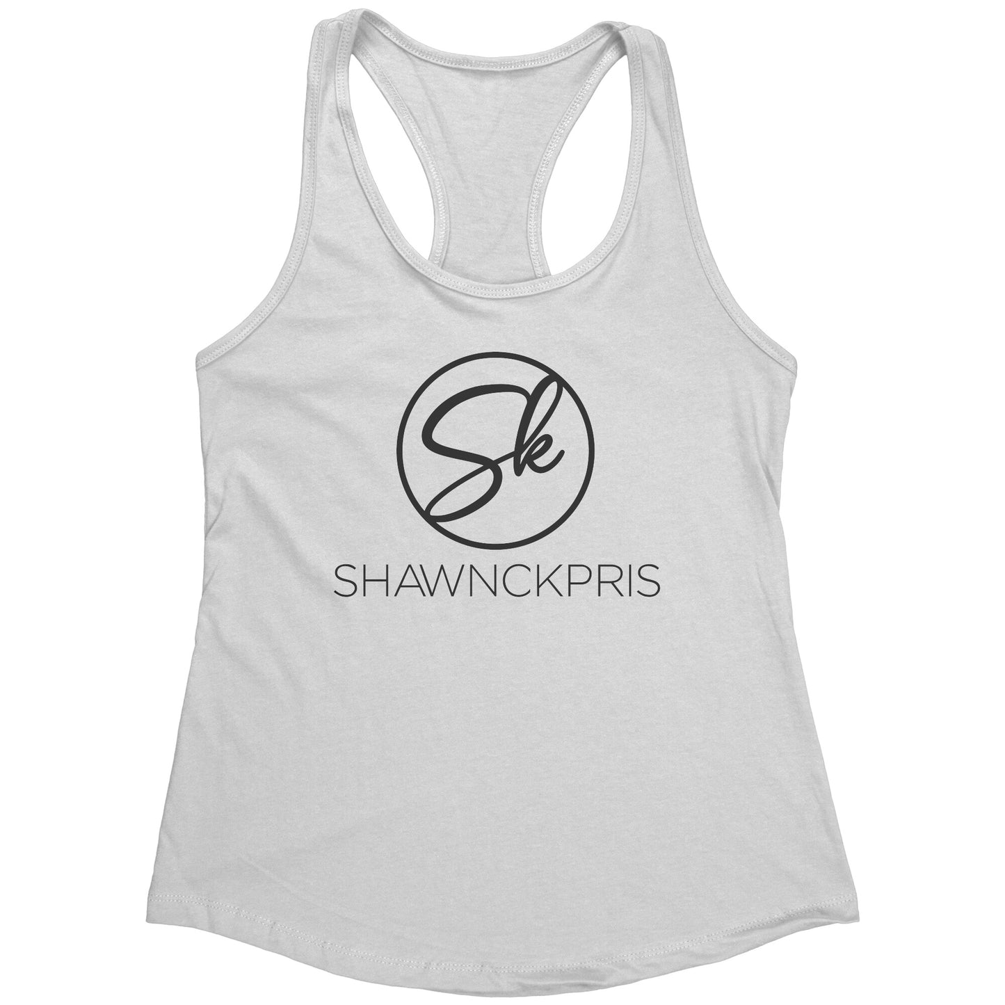 Shawnc Kpris  Racerback Tank- Black Logo